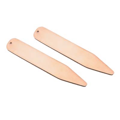ROSE GOLD FINISH COLLAR STIFFENER PAIR