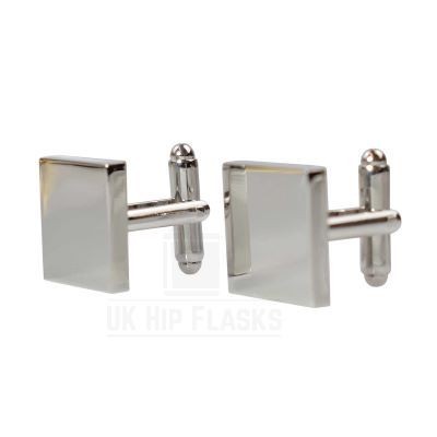 SQUARE CUFF LINKS in Silver