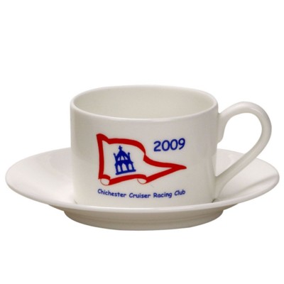 STERLING BONE CHINA CUP & SAUCER in White