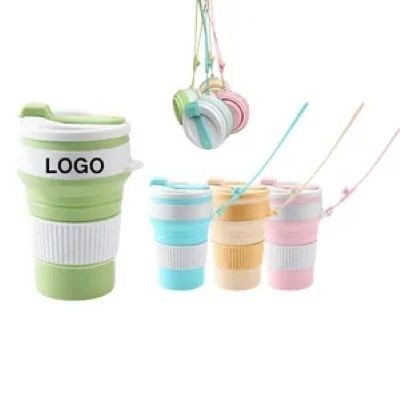 11,84OZ TRAVEL SILICONE FOLDING CUP