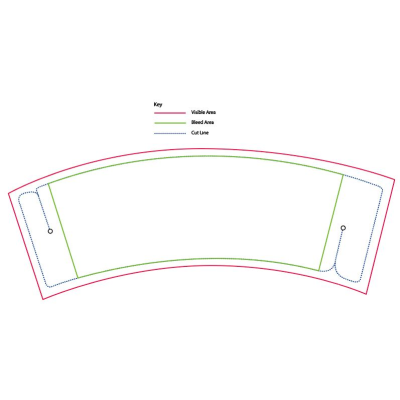 CUP SLEEVE - FLAT PACKED CARD - SMALL 8-10OZ