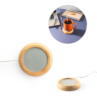 GATES MUG WARMER with Bamboo Body
