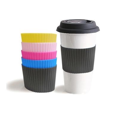 HEAT-RESISTANT SILICONE COFFEE CUP SLEEVE
