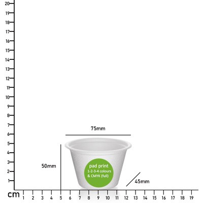 100ML (4OZ) FULLY COMPOSTABLE FOOD TASTING MINI POT