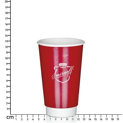494ML (16OZ) PLASTIC-FREE DOUBLE-WALL FULL-COLOUR PRINTED PAPER CUP