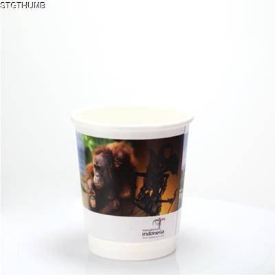 DOUBLE WALLED PAPER CUP - FULL COLOUR 8OZ-230ML