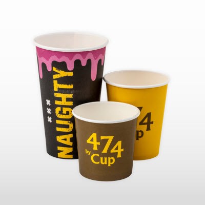PRINTED RECYCLABLE SINGLE WALL PAPER CUP