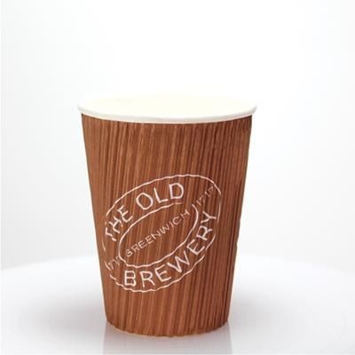 RIPPLED PAPER CUP - FULL COLOUR 12OZ-340ML