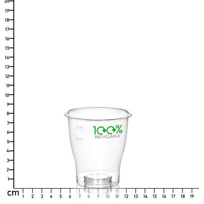 250ML (8OZ) 100% RECYCLED AND RECYCLABLE PLASTIC TULIP CUP