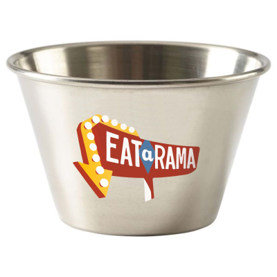 6OZ STAINLESS STEEL METAL RAMEKIN - SILVER
