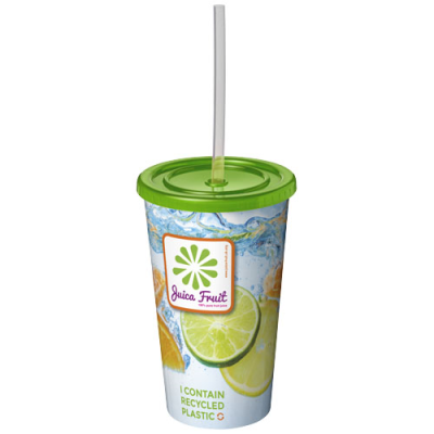 BRITE-AMERICANO® 350 ML DOUBLE-WALLED STADIUM CUP in Lime