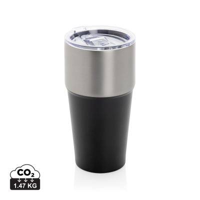 FLUID RCS CERTIFIED RECYCLED STEEL TUMBLER 500ML in Black