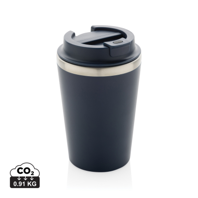 JAVA RCS RECYCLED DOUBLE WALL TUMBLER 350ML in Navy - PROMOTIONAL CORPORATE GIFT