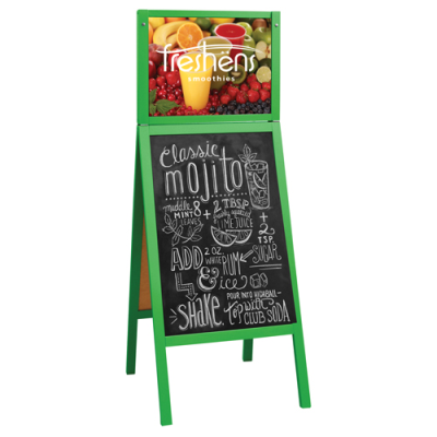 MENU A-BOARD with Changeable Top Insert - Medium