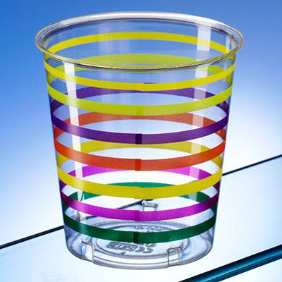 RECYCLABLE PLASTIC LOW BALL GLASS
