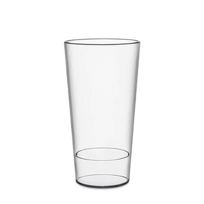 REUSABLE CLEAR TRANSPARENT STACKING PLASTIC GLASS