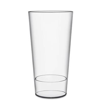 REUSABLE CLEAR TRANSPARENT STACKING PLASTIC GLASS
