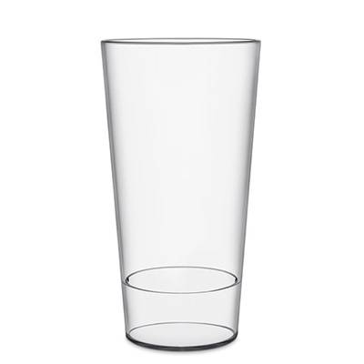 REUSABLE CLEAR TRANSPARENT STACKING PLASTIC GLASS