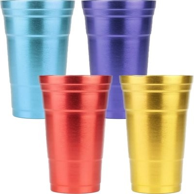 REUSABLE DISPOSABLE RECYCLABLE ALUMINUM CUP