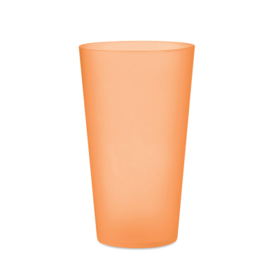 REUSABLE EVENT CUP 500ML in Orange