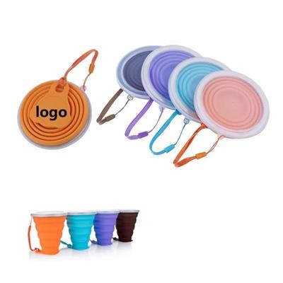 SILICONE FOLDING CAMPING CUP with Lids