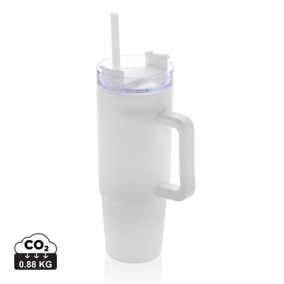 TANA RCS PLASTIC TUMBLER with Handle 750Ml in White