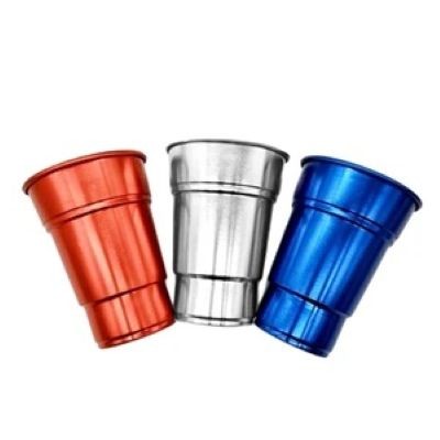 REUSABLE DISPOSABLE RECYCLABLE ALUMINUM CUP