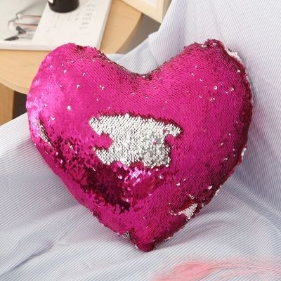 THROW PILLOW with Insert Reversible Sequins