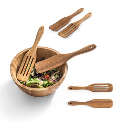 BATALI SET OF TWO CUTLERY SETS in Acacia Wood