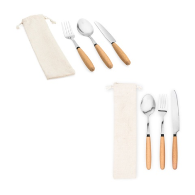 BOULUD 3-PIECE SET in Acacia Wood