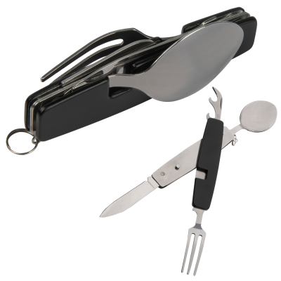 CAMPING CUTLERY PAMPLONA in Black 
