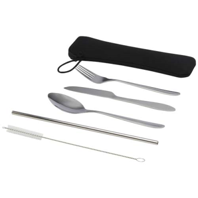 SHEEN 5-PIECE STAINLESS STEEL METAL CUTLERY SET