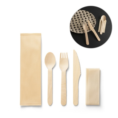 SUYA WOOD CUTLERY SET