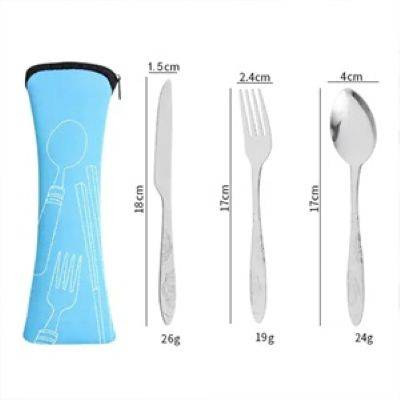 3-PIECE (KNIFE, FORK, SPOON) REUSABLE FLATWARE SETS
