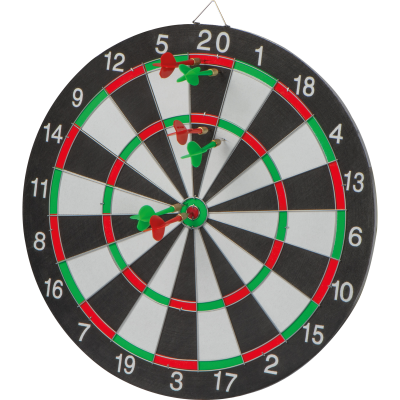 DARTBOARD with Arrows in Multicolored 