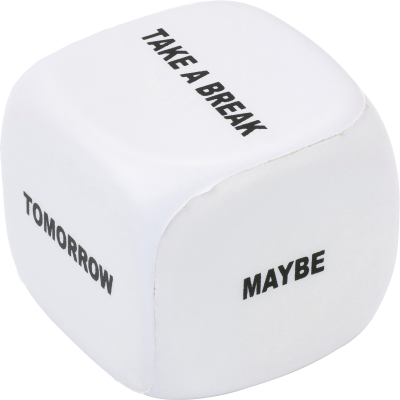 ANTI-STRESS DICE in White