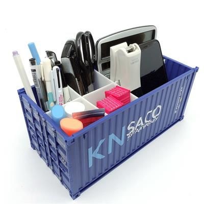 DESK TIDY ORGANIZER in Shale of Shipping Container
