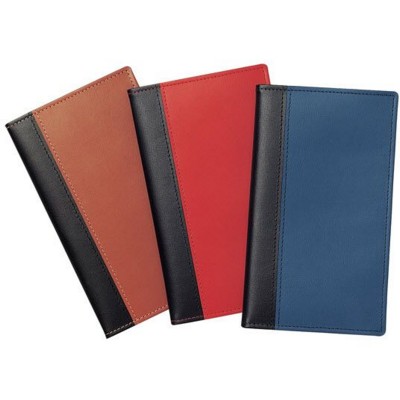 NEWHIDE BI-COLOUR POCKET WALLET with Comb Bound Diary Insert / Notebook