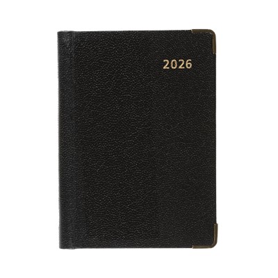 COLLINS BUSINESS POCKET REGAL WEEK TO VIEW DIARY with Pencil in Black