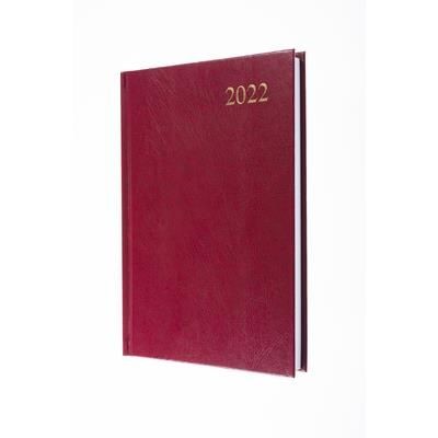 COLLINS ESSENTIAL A5 DAY PAGE DIARY in Burgundy