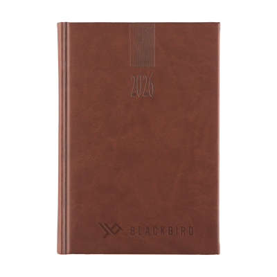 EUROTOP SABANA DIARY A5 6-LANGUAGES in Brown