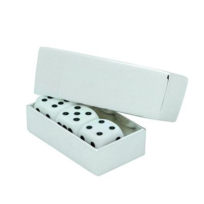 METAL DICE GAME SET in Silver