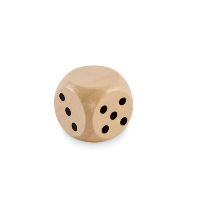 SCHIMA WOOD DICE 3CM DIA in Brown
