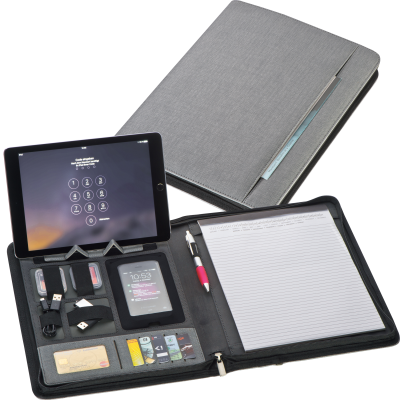 A4 FOLDER in Silver Grey 