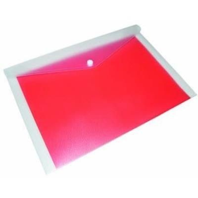 A4 POPPER WALLET in Frosted Transparent