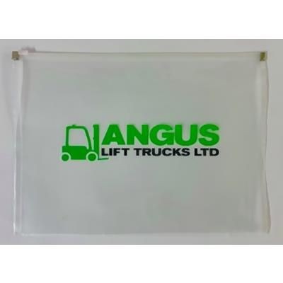 A4 ZIPPER WALLET in Gloss Transparent