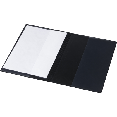 A5 HARDBACK DOCUMENT FOLDER in Black