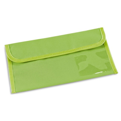 AIRLINE 600D TRAVEL DOCUMENT BAG in Pale Green