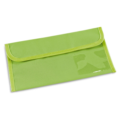 AIRLINE 600D TRAVEL DOCUMENT BAG in Pale Green