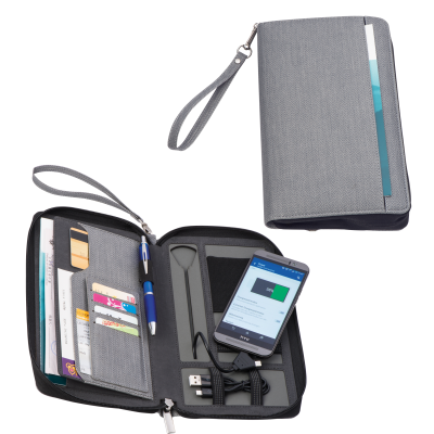 DOCUMENT FOLDER in Silver Grey 